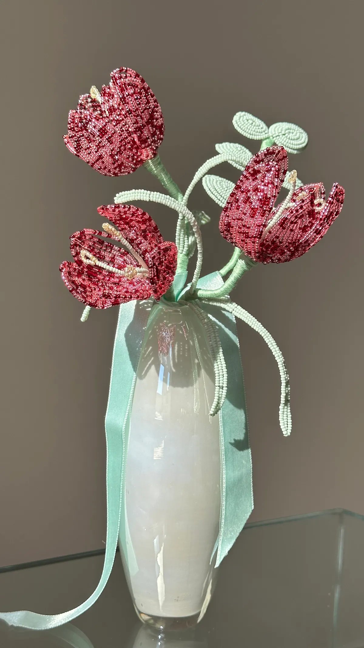 Checkered Lily Flower Bouquet – Unique Floral Art Decor – 4 Stems | POLEN